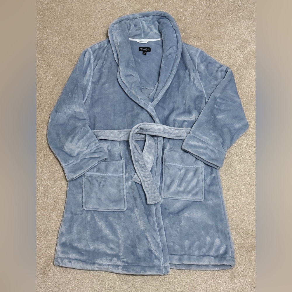 Luxurious Soft Blue Women's Robe